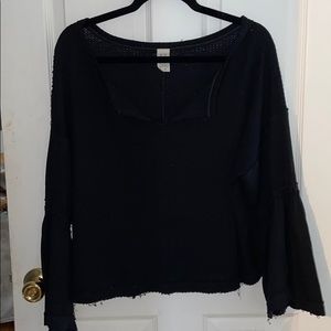Free People Bell Sleeve Top